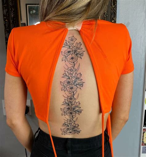 back spine tattoos|More.